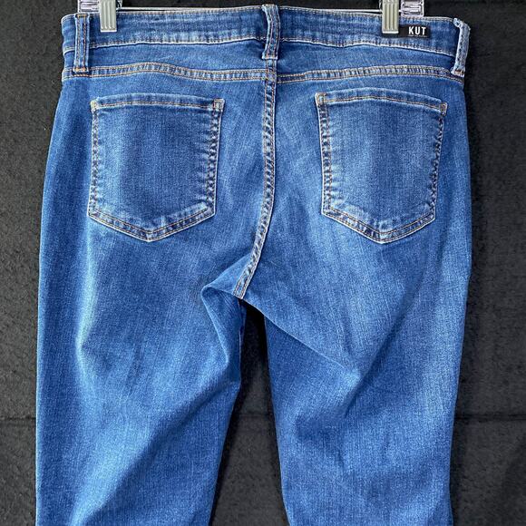 Kut From The Kloth Womens Jeans Blue Denim Mid Rise Toothpick Skinny Stretch 10 - Picture 10 of 11